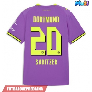 Lacne Muži Futbalové dres Borussia Dortmund Marcel Sabitzer #20 2026-27 Krátky Rukáv - Tretina